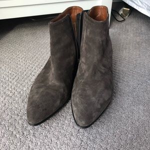 Grey Suede Aquatalia Booties, Size 9